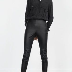 ZARA Faux Leather Pants